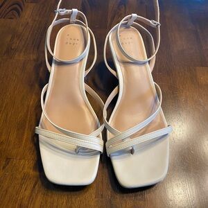 Strappy kitten heels